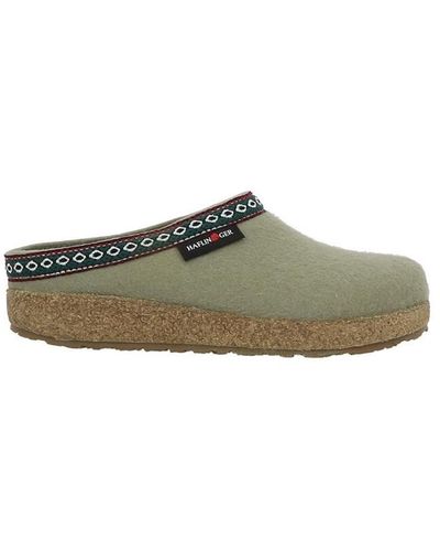 Haflinger Chaussons GRIZZLY FRANZL - Vert
