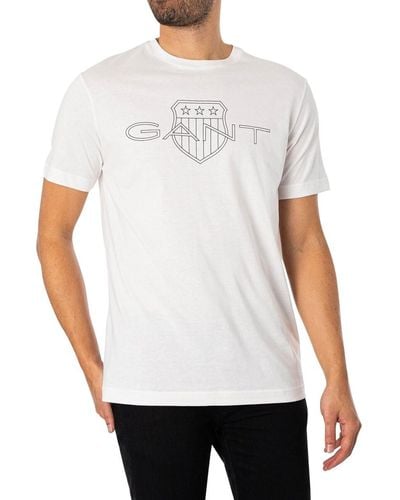 GANT T-shirt T-shirt de logo - Blanc