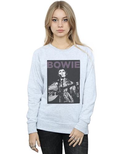 David Bowie Sweat-shirt Rock Poster - Blanc