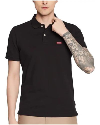 Guess Polo Red logo classic - Noir