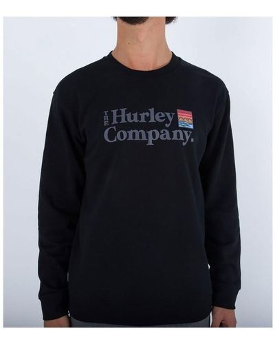 Hurley Sweat-shirt Sweatshirt Ponzo Canyon - Noir
