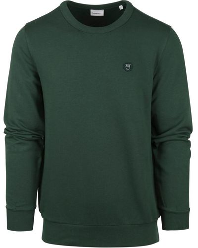 Knowledge Cotton Sweat-shirt Sweater Vert Foncé