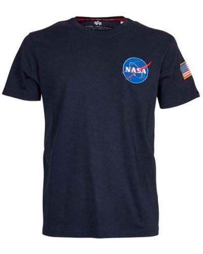 Alpha T-shirt SPACE SHUTTLE - Bleu