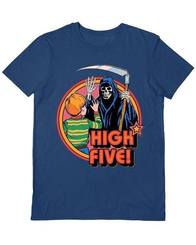 Steven Rhodes T-shirt High Five - Bleu