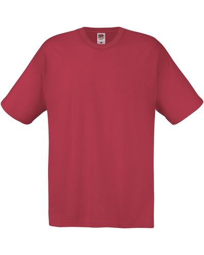 Fruit Of The Loom T-shirt Original - Rouge