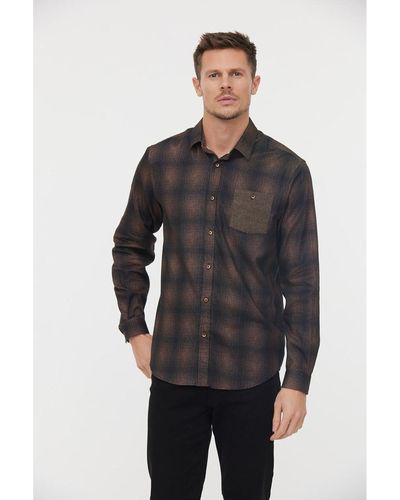 Lee Cooper Chemise Chemise DRATY Chatain - Noir