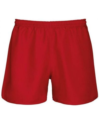 Proact Short SHORT ELITE RUGBY ROUGE 100% P