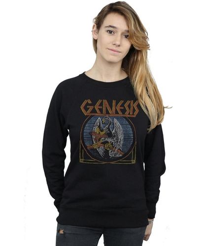 Genesis Sweat-shirt Distressed Eagle - Noir