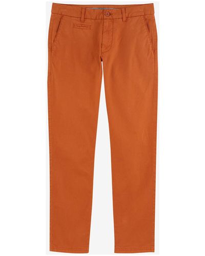 Oxbow Pantalon Pantalon chino uni stretch P2REANO - Orange