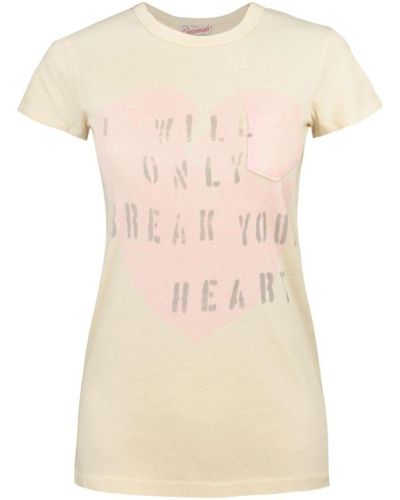 Junk Food T-shirt I Will Only Break Your Heart - Neutre