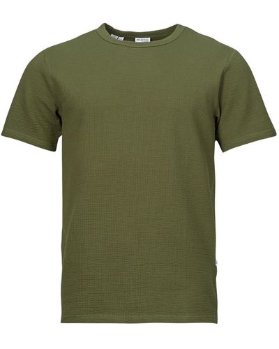SELECTED T-shirt SLHSANDER - Vert