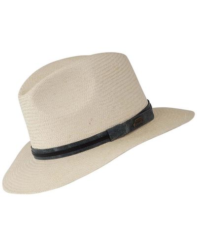 Chapeau-Tendance Chapeau Véritable panama GARTH T59 - Blanc