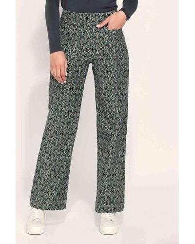 Pantalon large coton lin taille haute AMELIA | La Fiancée