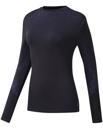 Reebok T-shirt Thermowarm Base Layer Top - Bleu