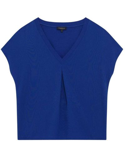 CAROLL T-shirt 164732VTPE24 - Bleu