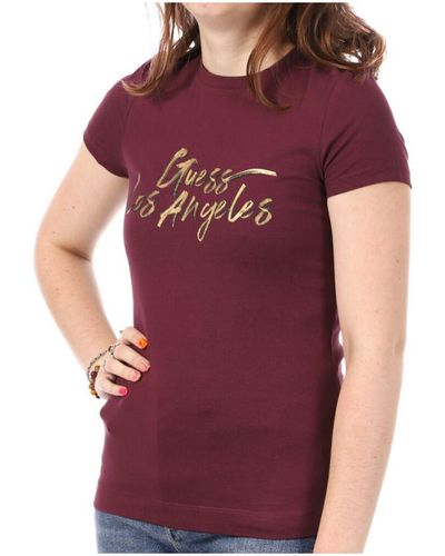 Guess T-shirt G-W3YI18J1314 - Violet