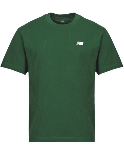 New Balance T-shirt SMALL LOGO JERSEY TEE - Vert