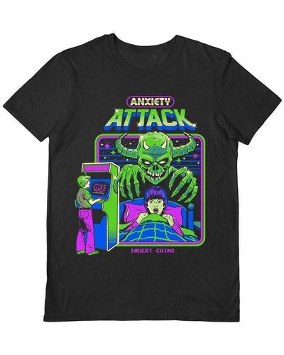 Steven Rhodes T-shirt Anxiety Attack - Vert