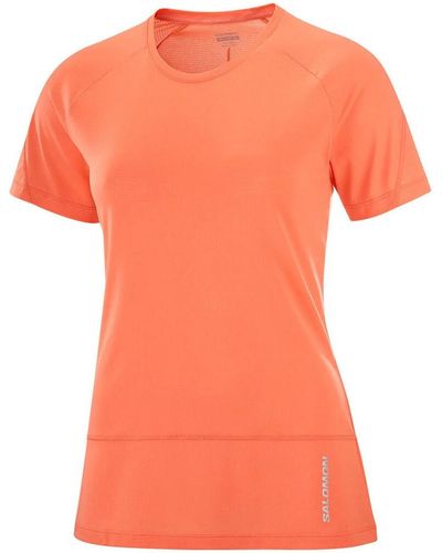 Salomon T-shirt CROSS RUN - Orange