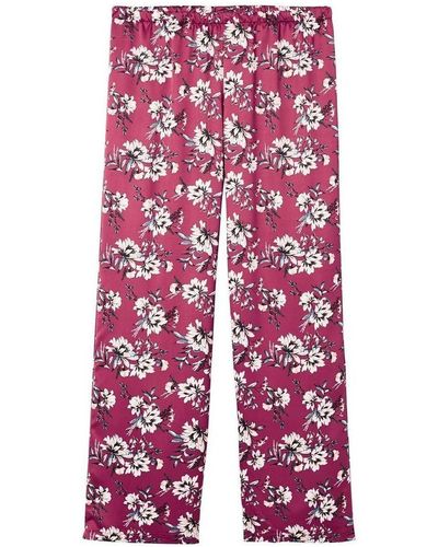 Pommpoire Pyjamas / Chemises de nuit Pantalon de pyjama bordeaux Pivoine - Rose