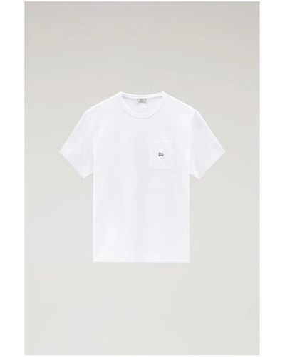 Woolrich T-shirt WOTE0094MR - Blanc