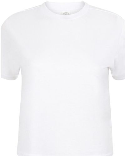 Skinni Fit T-shirt Cropped Boxy - Blanc