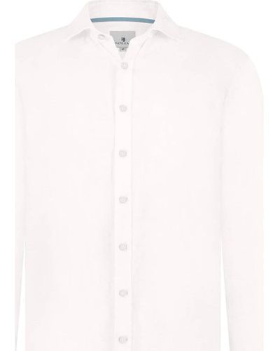 State Of Art Chemise Chemise De Lin Blanche