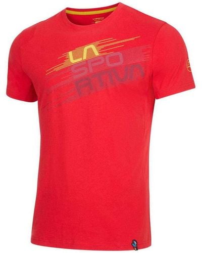 La Sportiva Chemise Stripe Evo T-Shirt M - Rouge