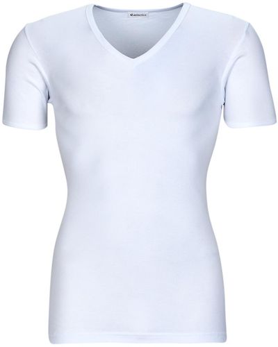 EMINENCE T-shirt T-SHIRT COL V MC - Bleu