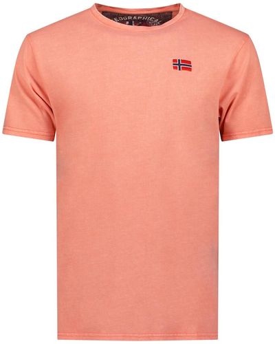 GEOGRAPHICAL NORWAY T-shirt SY1363HGN-Coral - Rose