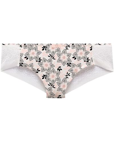 Pommpoire Shorties & boxers Shorty ivoire Imperatrice - Blanc