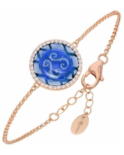 Orusbijoux Bijoux Bracelet Disque Marine - Bleu