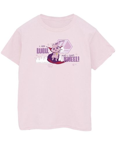 Dc Comics T-shirt DC League Of Super-Pets Lulu Evil Genius - Rose