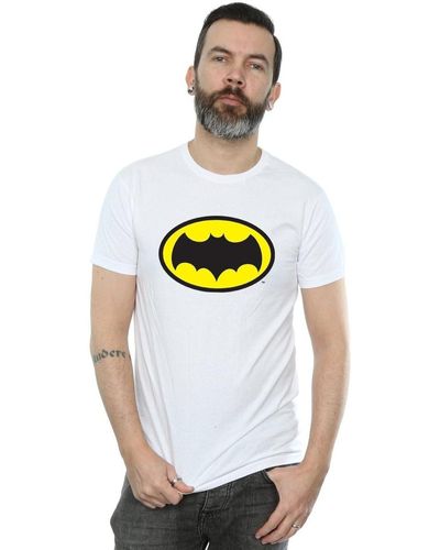 Dc Comics T-shirt Batman TV Series Logo - Blanc