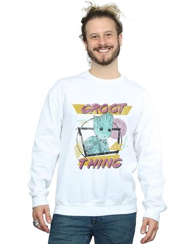 Marvel Sweat-shirt Guardians Of The Galaxy Vol. 2 Groot Thing - Blanc