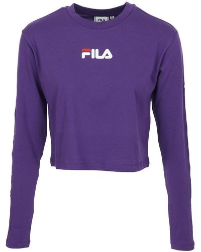 Fila T-shirt Reva Cropped T-Shirt - Violet