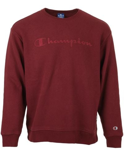 Champion Sweat-shirt Crewneck Sweatshirt - Rouge