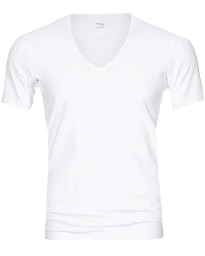 Mey T-shirt T-shirt Col-V Dry Coton Blanc