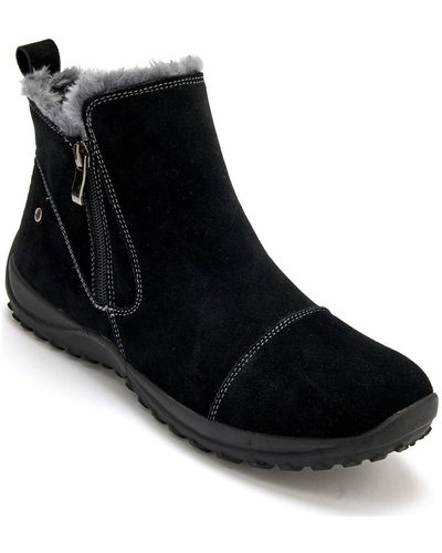Pediconfort Boots Boots double zip fourrées - Noir