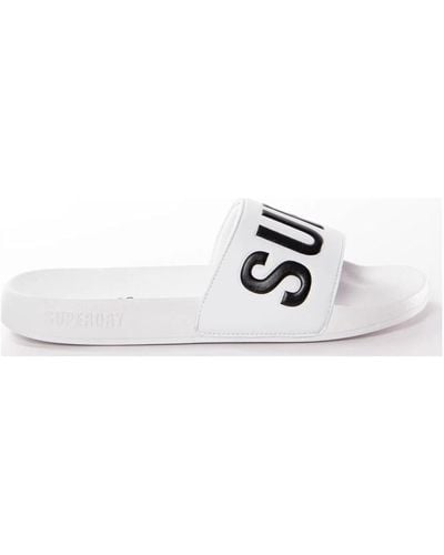 Superdry Claquettes Code core pool slide - Blanc