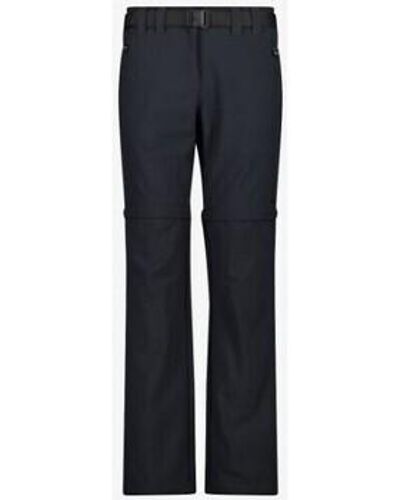 CMP Pantalon Pantalon Short Zip-Off - Anthr - Bleu
