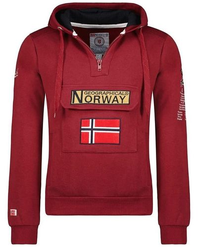 GEOGRAPHICAL NORWAY Sweat-shirt GYMCLASS - Rouge