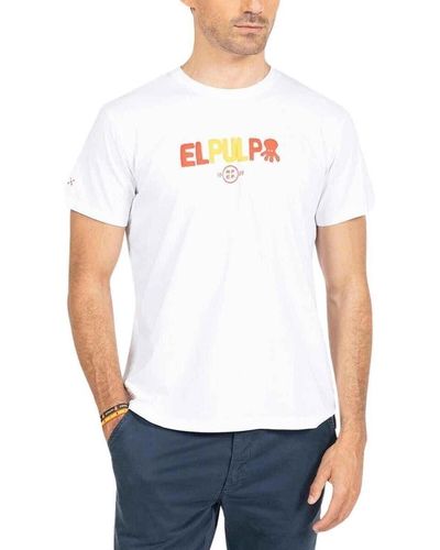 Elpulpo T-shirt - Blanc