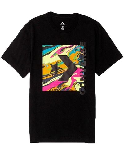 Converse T-Shirt Noir Suminagashi Noir M
