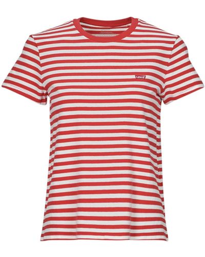 Levi's T-shirt PERFECT TEE - Rouge