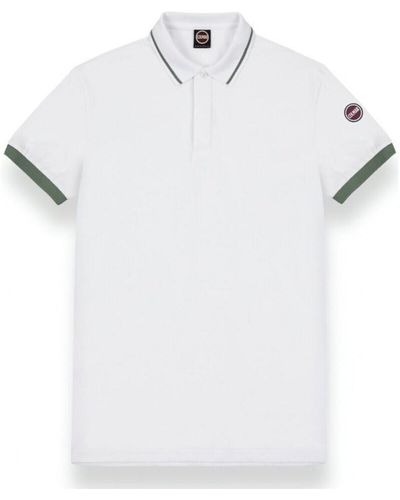 Colmar T-shirt Polo en piqu blanc