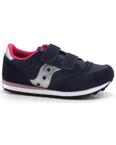 Saucony Chaussures Jazz Double HL Kids Sneaker Navy Pink SK165147 - Bleu