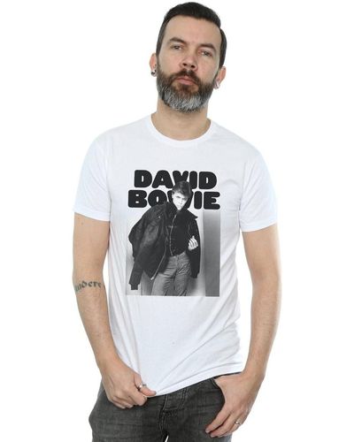 David Bowie T-shirt Jacket Photograph - Blanc