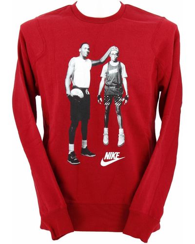 Nike Sweat-shirt Jordan Mike and Mars Fleece - Rouge