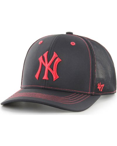 '47 Casquette 47 TRUCKER MLB NEW YORK YANKEES XRAY BLACK - Gris